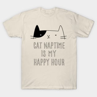 Cat Naptime Is My Happy Hour T-Shirt